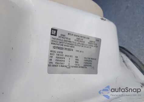 2007 Cadillac Escalade Standard from USA, damaged, VIN 1GYFK63817R199374